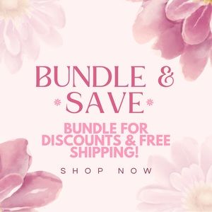 Bundle 2 or more items for a great discount and free shipping!